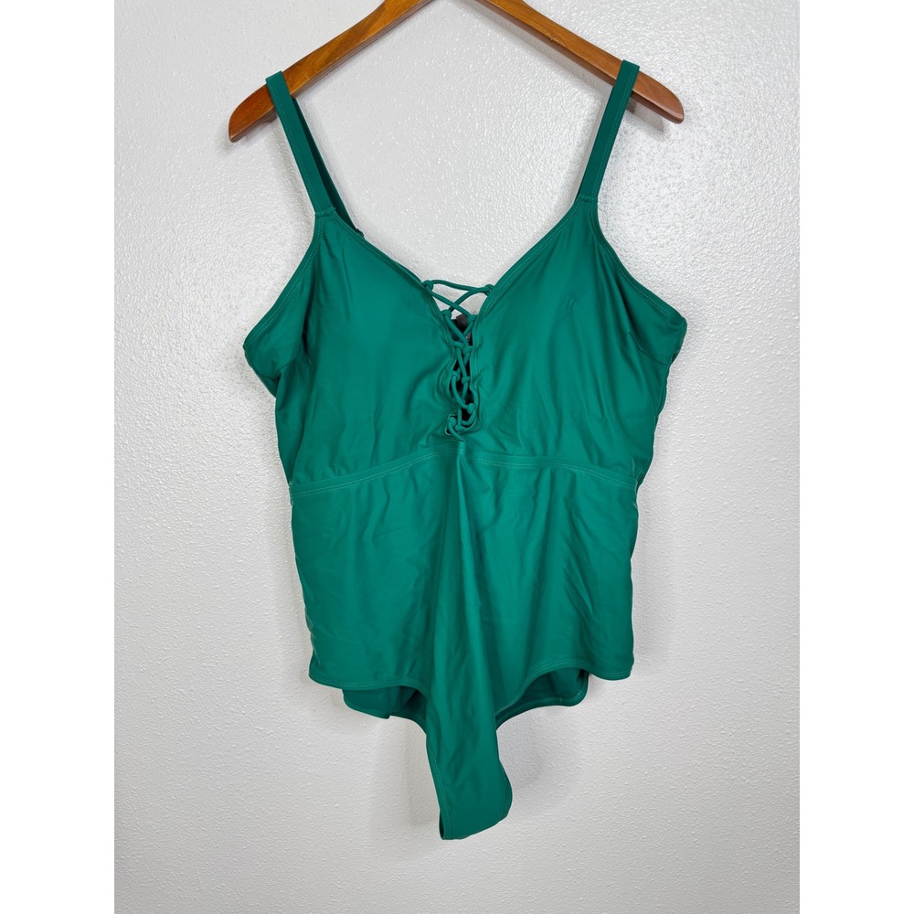 Torrid Green One Piece Swimsuit Size 3X